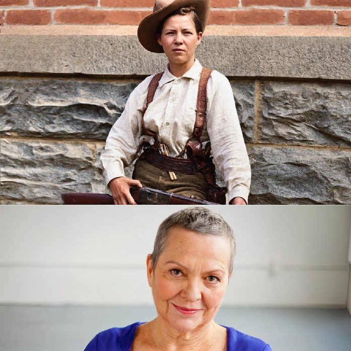 4th Line Theatre's 35th anniversary season will continue from August 3 to 28, 2027 with the world premiere of "The Legend of Pearl Hart" by acclaimed Canadian playwright Maja Ardal. The play tells the story of Pearl Taylor, who was born in Lindsay in 1871 and became one of the most famous female outlaws of the American West. (kawarthaNOW collage of photos supplied by 4th Line Theatre)
