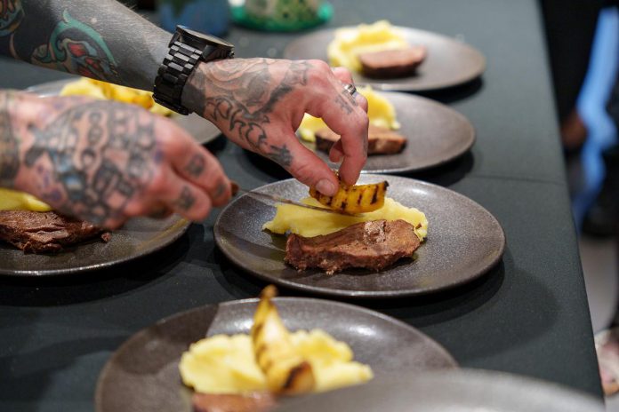 A dish from local restaurant Love You, Mean It is served during the second annual Lakeside Gala at The Canadian Canoe Museum in Peterborough on October 3, 2026, a fundraiser to support the museum's core programming and the care of its nationally significant collection of paddled watercraft. (Photo courtesy of The Canadian Canoe Museum)