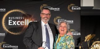 Cogeco’s David Feeley named Peterborough’s 2026 Business Citizen of the Year David Feeley of Cogeco YourTV receiving the 2026 Business Citizen of the Year award from Susan Dunkley, board chair of the Peterborough and the Kawarthas Chamber of Commerce, at the annual Business Excellence Awards gala at Kawartha Downs in Fraserville on October 22, 2026. (Photo: Jordan Lyall / Peterborough and the Kawarthas Chamber of Commerce)