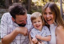 Hannah Bailey, an early childhood educator who works as Quality Inclusion Coach at Five Counties Children's Centre, with her son Max and husband Tom. During the free "Listen With Love" concerts on October 20 and 21, 2026 at Market Hall Performance Centre in downtown Peterborough, Hannah will share in story and song her own family's inclusion journey, shaped by Max, who was born with a rare genetic condition. (Photo courtesy of Five Counties Children's Centre)