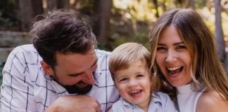 Hannah Bailey, an early childhood educator who works as Quality Inclusion Coach at Five Counties Children's Centre, with her son Max and husband Tom. During the free "Listen With Love" concerts on October 20 and 21, 2026 at Market Hall Performance Centre in downtown Peterborough, Hannah will share in story and song her own family's inclusion journey, shaped by Max, who was born with a rare genetic condition. (Photo courtesy of Five Counties Children's Centre)
