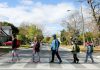 October is Walktober - a month to highlight the benefits of walking - as well as the month in which municipal elections are happening. Ensuring safe conditions support active transportation around schools, hospitals, recreation centres, and retirement homes are often the responsibilities of the local government. (Photo: Pete Rellinger)