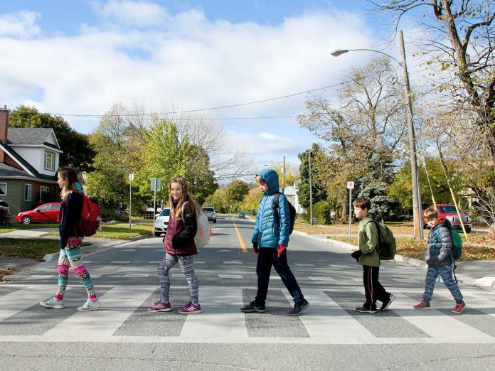 October is Walktober - a month to highlight the benefits of walking - as well as the month in which municipal elections are happening. Ensuring safe conditions support active transportation around schools, hospitals, recreation centres, and retirement homes are often the responsibilities of the local government. (Photo: Pete Rellinger) October is Walktober - a month to highlight the benefits of walking - as well as the month in which municipal elections are happening. Ensuring safe conditions support active transportation around schools, hospitals, recreation centres, and retirement homes are often the responsibilities of the local government. (Photo: Pete Rellinger)