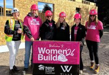 Habitat PKR’s Women Build raises $15,250 to help build three affordable homes in Norwood A few of the more than 60-plus men and women who volunteered during the Women Build event hosted by Habitat for Humanity Peterborough & Kawartha Region (Habitat PKR) from September 21 to 24, 2026 in Norwood, where Habitat PKR is constructing three affordable homes for local families. (Photo courtesy of Habitat PKR)