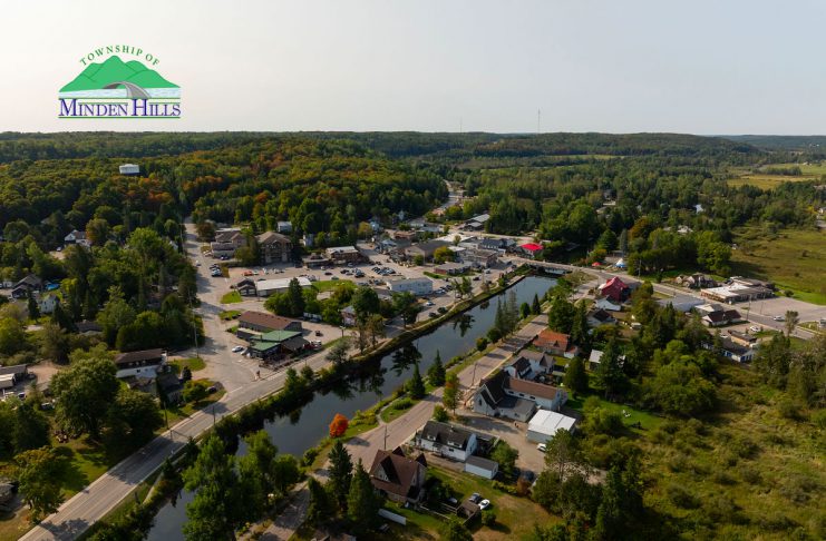 Located in southwestern Haliburton County and the seat of the county, the Township of Minden Hills is a rural municipality with a population of around 7,000 permanent residents and up to 16,000 seasonal residents. The village of Minden is the primary residential and commercial centre of the township, with smaller communities including Carnarvon, Gelert, Ingoldsby, Irondale, Lochlin, Miners Bay, and Moore Falls. (Photo: Haliburton County)
