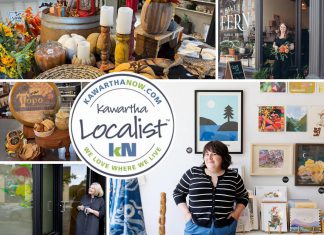 Kawartha Localist: 10 small businesses worth celebrating in the greater Kawarthas To mark Small Business Week from October 19 to 25, 2026, this week's edition of kawarthaNOW's "Kawartha Localist" editorial series highlights 10 small businesses across the greater Kawarthas region as selected by our readers, including Peterborough businesses Take Cover Books, Sweet Fern Floral Studio, The Doggery, Living Local Marketplace, and Watson & Lou, as well as Millbrook Mercantile in Millbrook, The Roost Farm & Market in Kawartha Lakes, The Old Tin Shed in Bancroft, Centre & Main Chocolate Co. in Warkworth, and Heart N Soul Gifts in Lindsay. (kawarthaNOW collage)