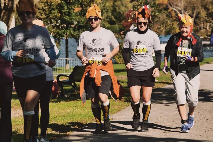 The Fenelon Falls Turkey Trot is taking place on October 10, 2026 at 10 a.m. in Garnet Graham Park in Fenelon Falls. With proceeds going to Women's Resources of Kawartha Lakes, the turkey trot includes a five and 10-kilometre run, as well as a one-kilometre run for children and families. The event will include prizes, participant massages, a snack table, a used shoe collection drive, and opportunities to win a grand prize of a sweetheart package for two in Fenelon Falls. (Photo: Fenelon Falls Turkey Trot)