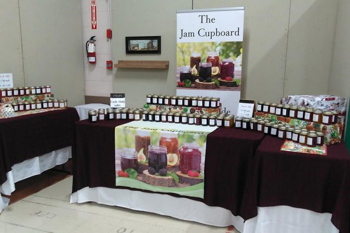 The Jam Cupboard is one of more than 85 local and visiting artisans and vendors who will be selling homemade goods at the 47th annual Buckhorn Harvest Craft Show, being held on Saturday, October 10 from 10 a.m. to 5 p.m. and Sunday, October 11 from 10 a.m. to 4 p.m. at Buckhorn Community Centre. A tradition for many local families, the show features jewelry, original artwork, Christmas décor, baked goods, bath and body products, candles, and much more. (Photo: The Jam Cupboard)
