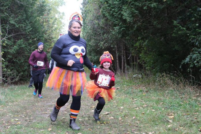 Don't forget to come dressed in your most spirited Thanksgiving looks at the Northumberland Turkey Trot for a chance to win the acclaimed Golden Drumstick Award, awarded to the most spirited participants. Taking place on October 12, 2026, the Northumberland Turkey Trot will include a 2.5 run or walk, a five-kilometre run, and untimed races for kids. Over 14 years, the event has raised over $60,000 for YMCA Northumberland. (Photo: Northumberland Turkey Trot)