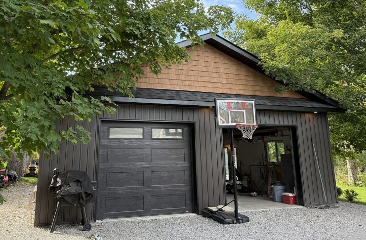 Merrett Home Hardware Building Centre helps bring your dream garage to life A recently completed garage project built through Merrett Home Hardware Building Centre's Beaver Homes & Cottages program. The program offers more than 500 pre-designed garages and carriage homes, which can be altered to fit each customer's lifestyle and preferences. In addition to providing premium-grade materials for the build, the program includes support from a local consultant to finalize designs, navigate permits, and find a local contractor. (Photo courtesy of Merrett Home Hardware Building Centre)