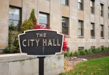 ‘Peterborough Vote Tracker’ gives voters a look at councillors’ records ahead of October 26 election The Peterborough City Hall sign. (Photo: Jordan Lyall / kawarthaNOW)