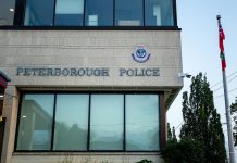 The Peterborough Police Service's headquarters at 500 Water Street in downtown Peterborough. (Photo: Jordan Lyall / kawarthaNOW)