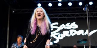 Canadian rock singer Sass Jordan performing at Peterborough Musicfest in Del Crary Park on July 8, 2026. (Photo: David Pickering Photography / Peterborough Musicfest)