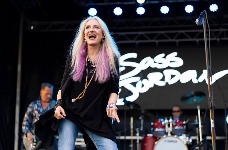 Canadian rock singer Sass Jordan performing at Peterborough Musicfest in Del Crary Park on July 8, 2026. (Photo: David Pickering Photography / Peterborough Musicfest)