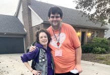Kawartha Pine Ridge District School Board trustee candidates Shawna Blackwood and Jack Henry are campaigning together in an effort to elect both of them to the two public school board trustee seats in the City of Peterborough on October 26, 2026. Julie Chatten is the third candidate in the public school board trustee race. (Photo: Bethan Bates / kawarthaNOW)