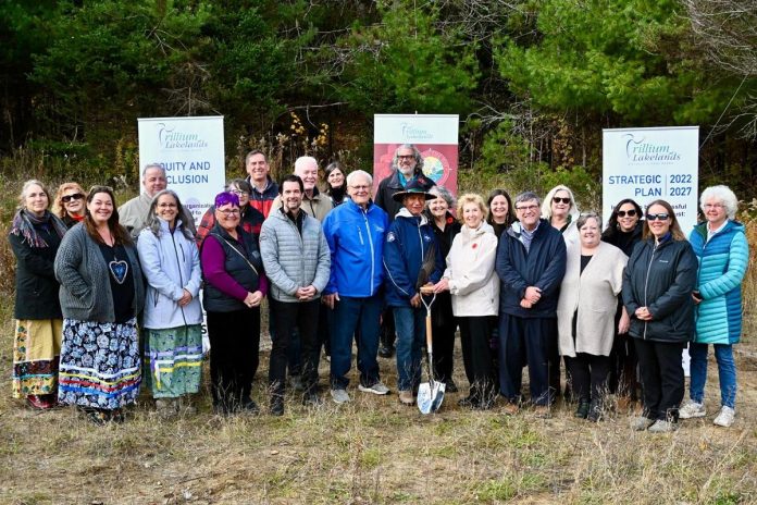 Representatives from the Trillium Lakelands District School Board (TLDSB) along with Haliburton–Kawartha Lakes–Brock MPP Laurie Scott, outgoing Minden Hills mayor Bob Carter, Oshkaabewis Dave Rice from Wasauksing First Nation, school board trustees, and more attended a groundbreaking ceremony on October 30, 2026 for a new new Outdoor Education and Indigenous Centre at its future location in Minden. (Photo: TLDSB) Representatives from the Trillium Lakelands District School Board (TLDSB) along with Haliburton–Kawartha Lakes–Brock MPP Laurie Scott, outgoing Minden Hills mayor Bob Carter, Oshkaabewis Dave Rice from Wasauksing First Nation, school board trustees, and more attended a groundbreaking ceremony on October 30, 2026 for a new new Outdoor Education and Indigenous Centre at its future location in Minden. (Photo: TLDSB)