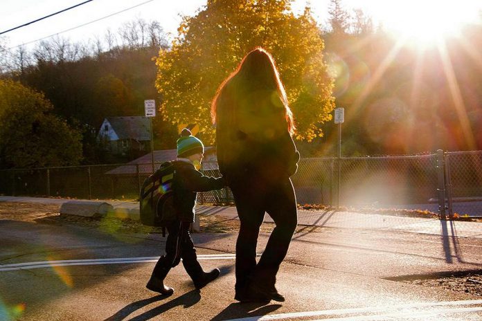 Lakelands Public Health medical officer of health Dr. Thomas Piggott says good health for schoolchildren is more than just avoiding physical illness. Mental health, social connection, physical activity, good nutrition, and healthy habits all matter. He suggests families establish regular sleep routines, reduce screen time, make healthy eating a priority, and encourage time outdoors and physical activity such as walking to school when possible. (Photo: GreenUP)